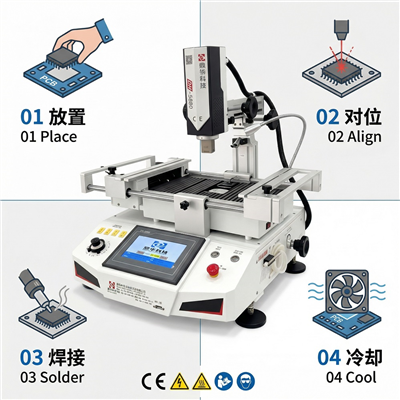 Forrólevegős forrasztóállomás